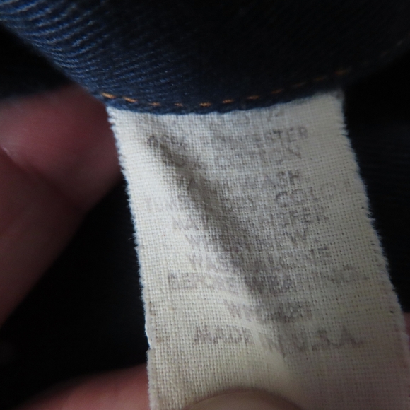 vintage Levi's Blue Snap Button Up jacket - Size 42 60s 70s made in usa - Picture 7 of 7